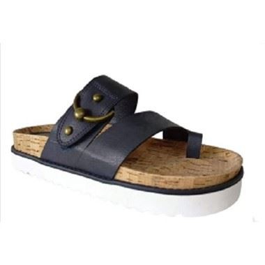Pantofole con suola in sughero da donna